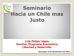 Vea la presentación de Luis Felipe Lagos