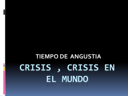 crisis , crisis en el mundo LVP