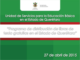 Querétaro - Comisión Nacional de Libros de Texto Gratuitos