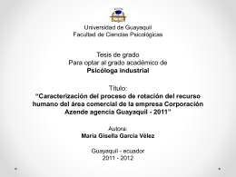 Maria Gisella Garcia Velez - Defensa