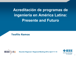 Acreditación de programas de ingeniería en Latino America