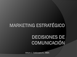 Decisiones de Comunicación - Marketing-Estrategico