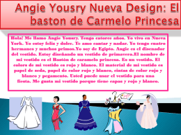 Angie Yousry Nueva Design : El Baston de Caremelo Princesa