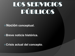Los servicios públicos - UAIDerechoAdministrativo