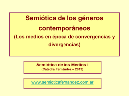 2014 – PPT Teórico 6 - Semiótica I – Fernández