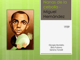 Nanas de la cebolla - Miguel Hernández