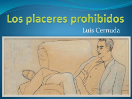 Los placeres prohibidos y Luis Cernuda