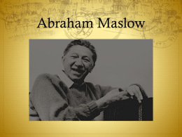 Abraham Maslow - WordPress.com