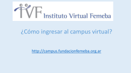 Acceso al campus virtual - Instituto Virtual Femeba