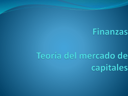 Teoria del mercado de capitales
