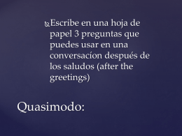 Quasimodo: