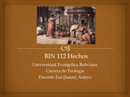 BIN 112 Clase IX Hechos 16-19