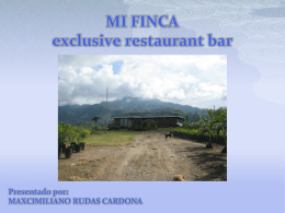 MI FINCA exclusive restaurant bar