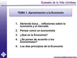 3. ¿Qué es la Economía?