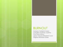 BURNOUT - Desarrollo Organizacional