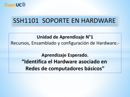 5.- Identifica el Hardware asociado en redes de copmputadores