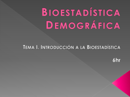 Blog de Bioestadística Demográfica