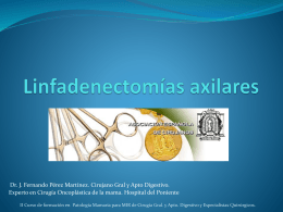 Linfadenectomías axilares