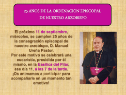 25 años ordenación episcopal