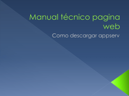 Manual técnico pagina web