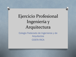 Colegio Federado de Ingenieros y de Arquitectos