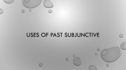 Uses of imperfect subjunctive