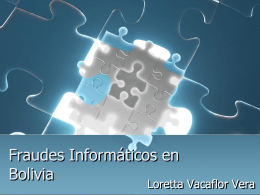 Fraudes Informáticos en Bolivia