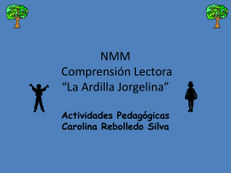 NMM Comprensión La Ardilla Jorgelina