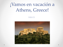 ¡Vamos en vacación a Athens, Greece!