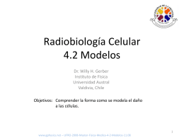 Radiobiologia 4.2 Modelos tradicionales