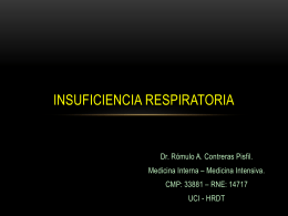 4. Insuficiencia Respiratoria - Dr. Rómulo Contreras Pisfil
