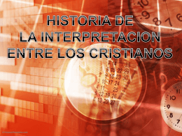 Historia de la Interpretación Cristiana 1