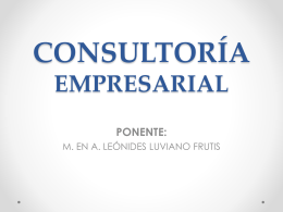 ¿Qué es la Consultoría Empresarial?