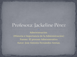 Lic. Jackeline Pérez