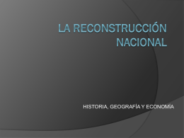 La Reconstrucción Nacional