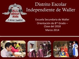 Inglés - Waller ISD