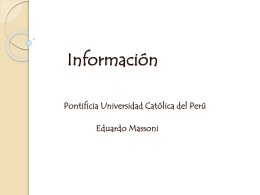 La Informacion - departamento.pucp.edu.pe