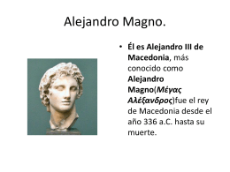 Alejandro Magno - LEMOS latín e grego