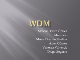 WDM - Comunicaciones Opticas