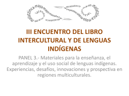 iii encuentro del libro intercultural y de lenguas indígenas