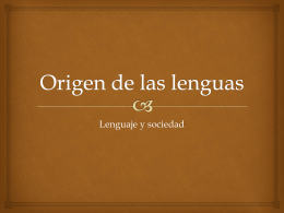 Origen de las lenguas