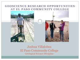 Joshua Villalobos El Paso Community College
