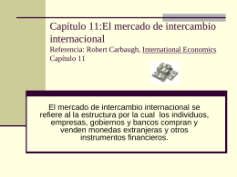 Capítulo 12:Intercambio internacional