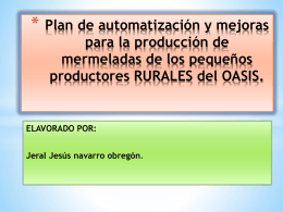 Plan de automatización y mejoras para la producción de