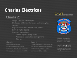 Seguridad Eléctrica Aspectos Normativos.