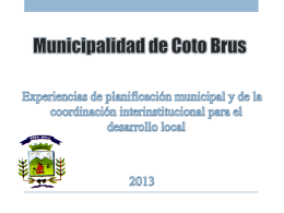 Plan de desarrollo local de Coto Brus