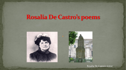 Rosalia De Castro`s poems