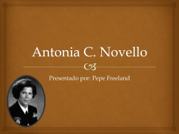 Antonia C. Novello Powerpoint