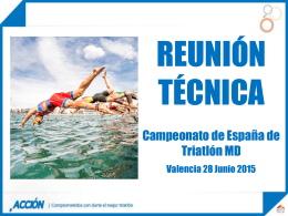 Reunion Tecnica - Federación Española de Triatlón