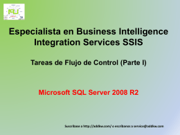 Clase BI MSQL Server2008 Integration Services